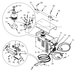 Page A Diagram and Parts List for WF2010  Campbell Hausfeld Welder